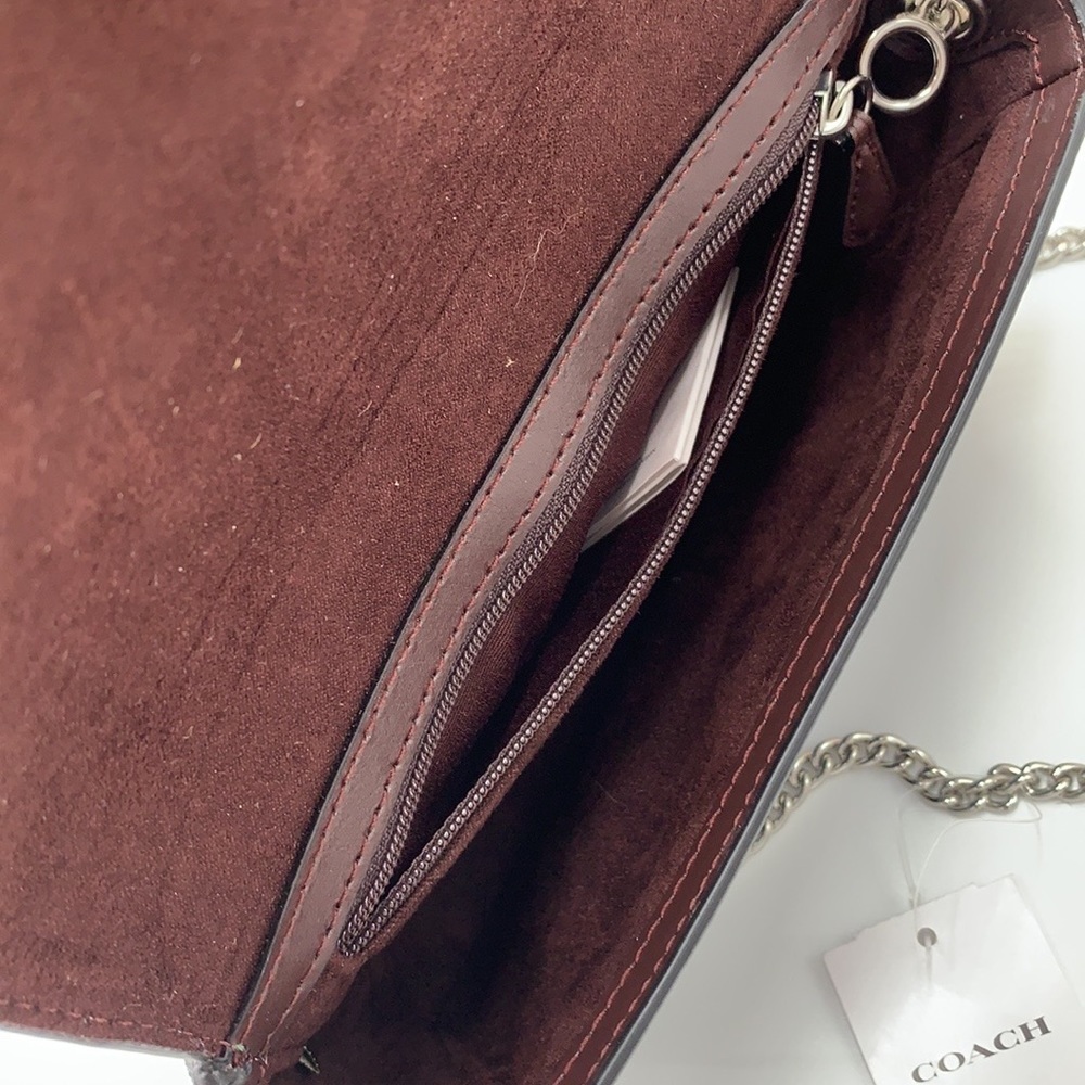 COACH Gemma Crossbody In Colorblock With Apple Buckle Forest Midnight Navy color - Picture 12 of 16